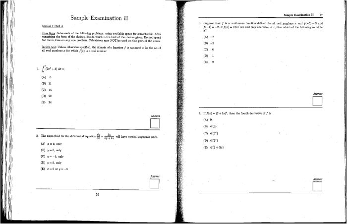 Ap calculus ab midterm exam