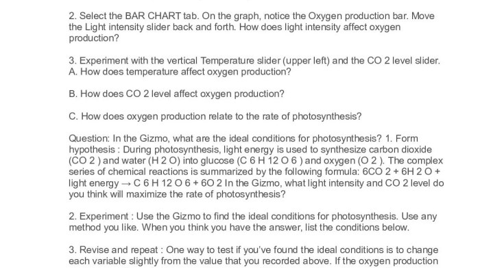 Student exploration photosynthesis lab answer key