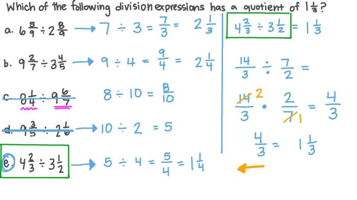 Which question is best modeled with a division expression